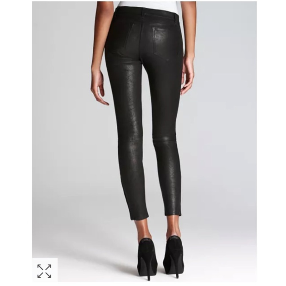 J BRAND*L8001 Black Skinny Leather Pants*Size 26,27*$998 - Picture 6 of 16